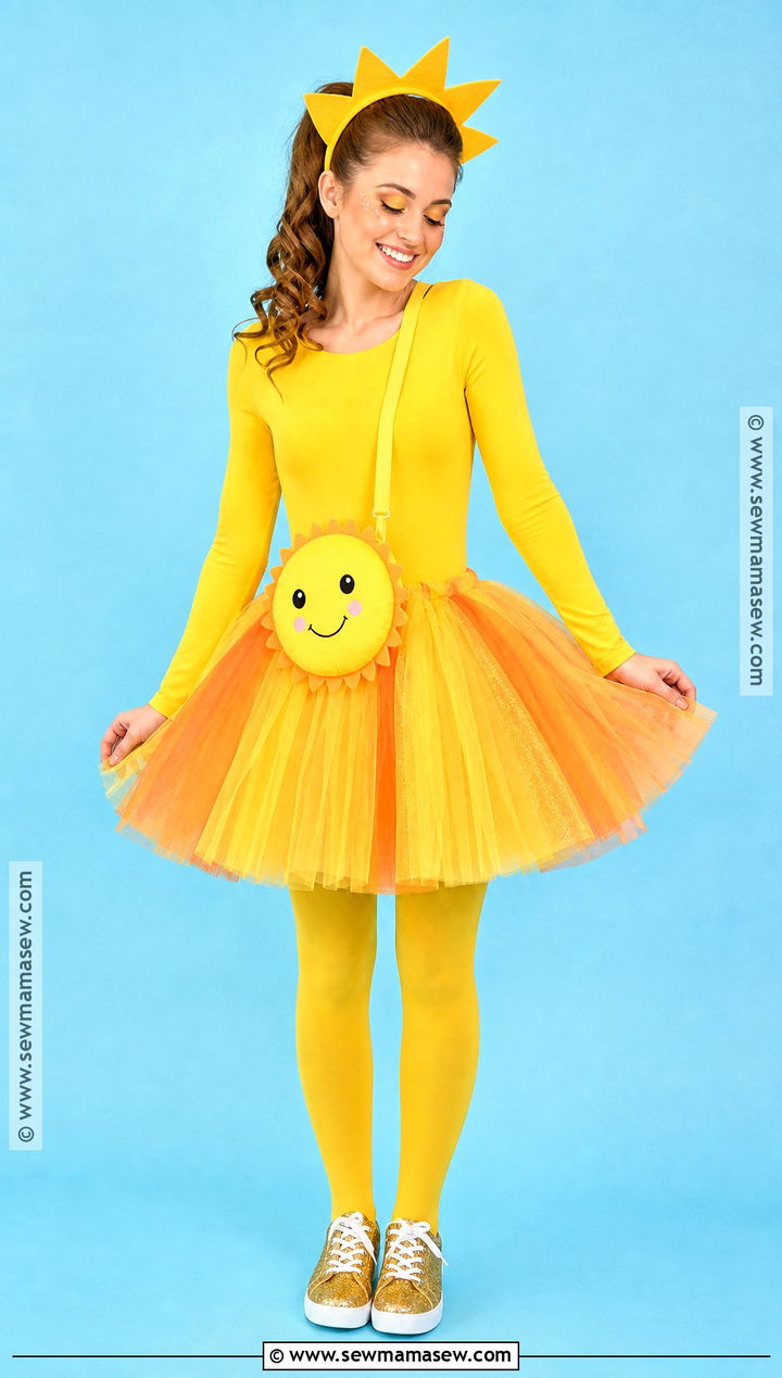 Cute Sun Costume With Tulle Skirt - 35 sun costume ideas