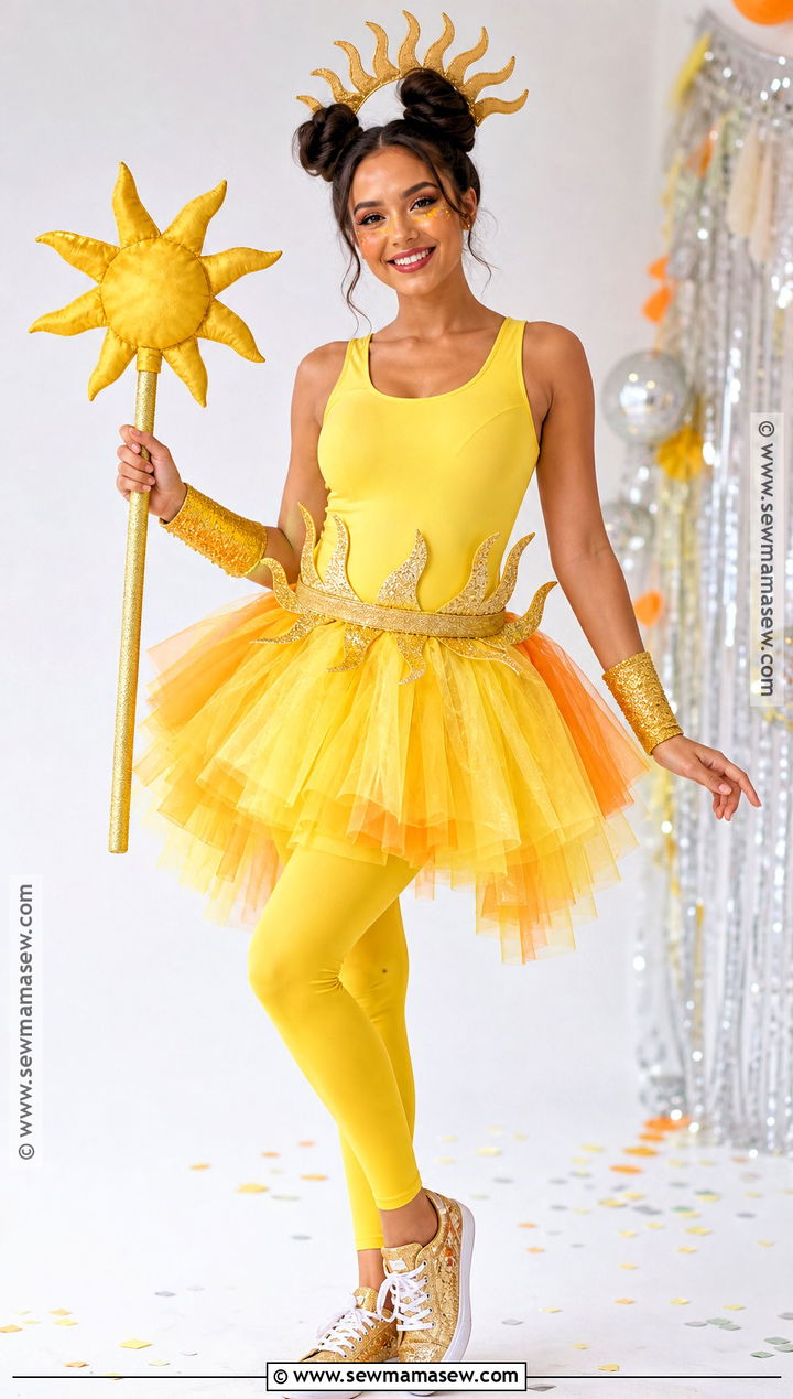 Cute Sun Costume With Tutu - 30 Sun Halloween Costume Ideas