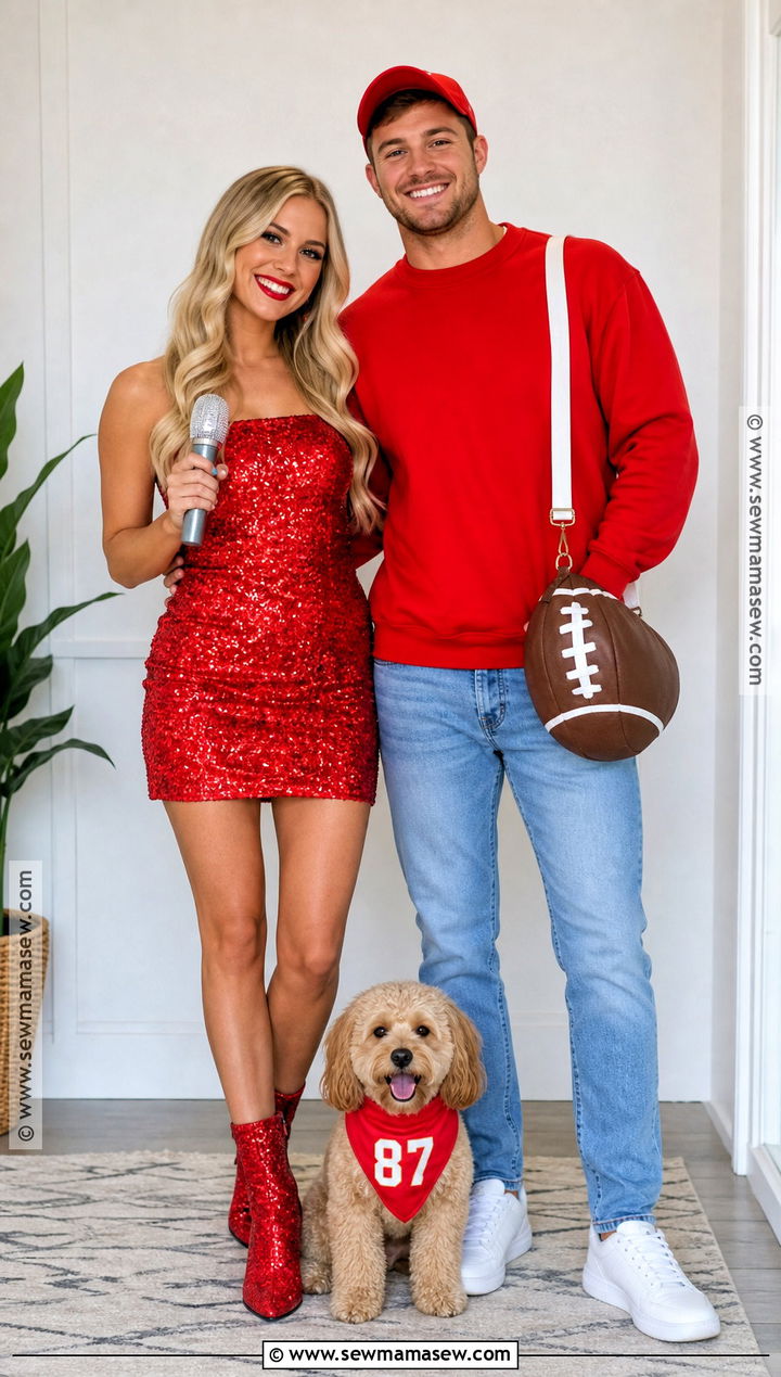 Cute Taylor And Travis Pet Costume - 30 taylor swift and travis kelce costume ideas