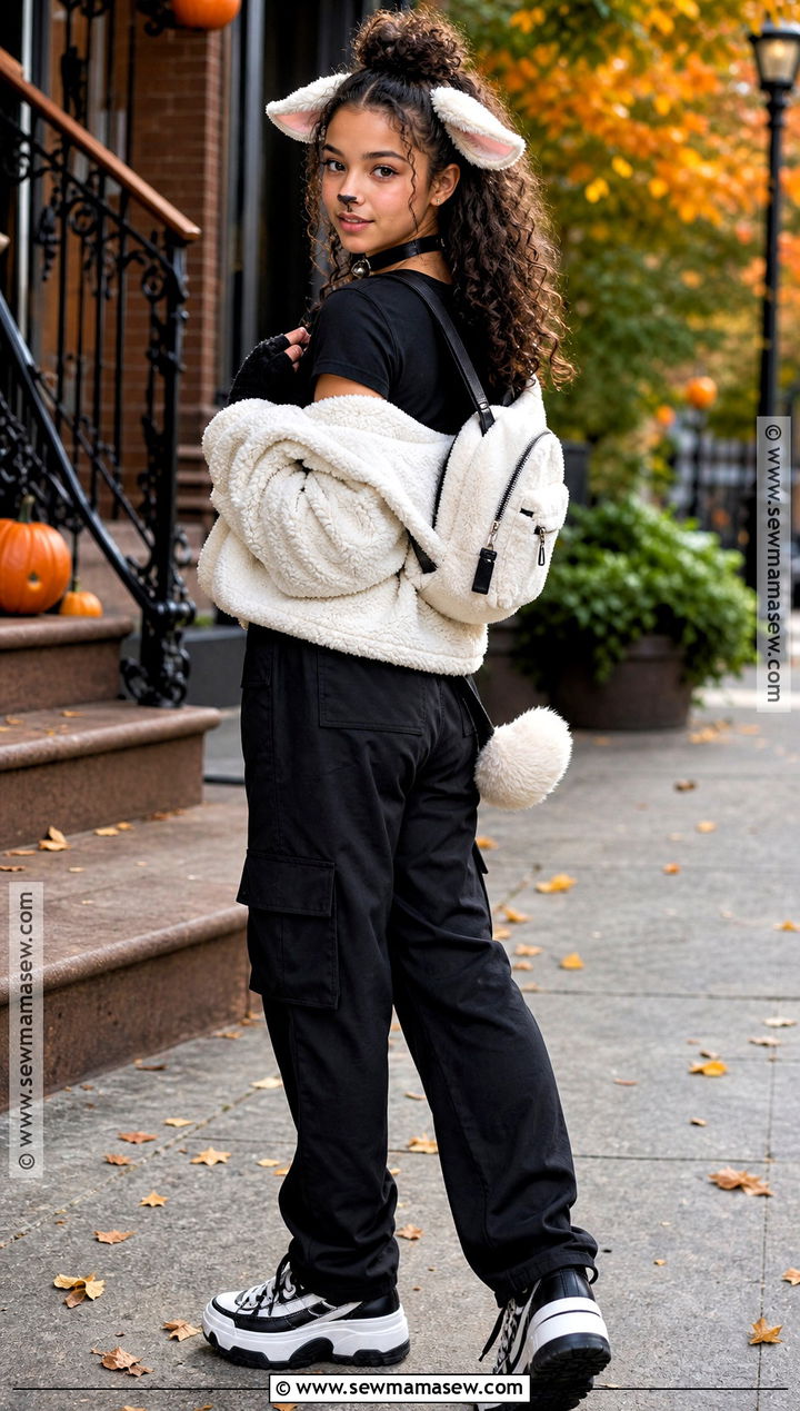 Cute Teen Lamb Costume - 30 lamb halloween costume ideas