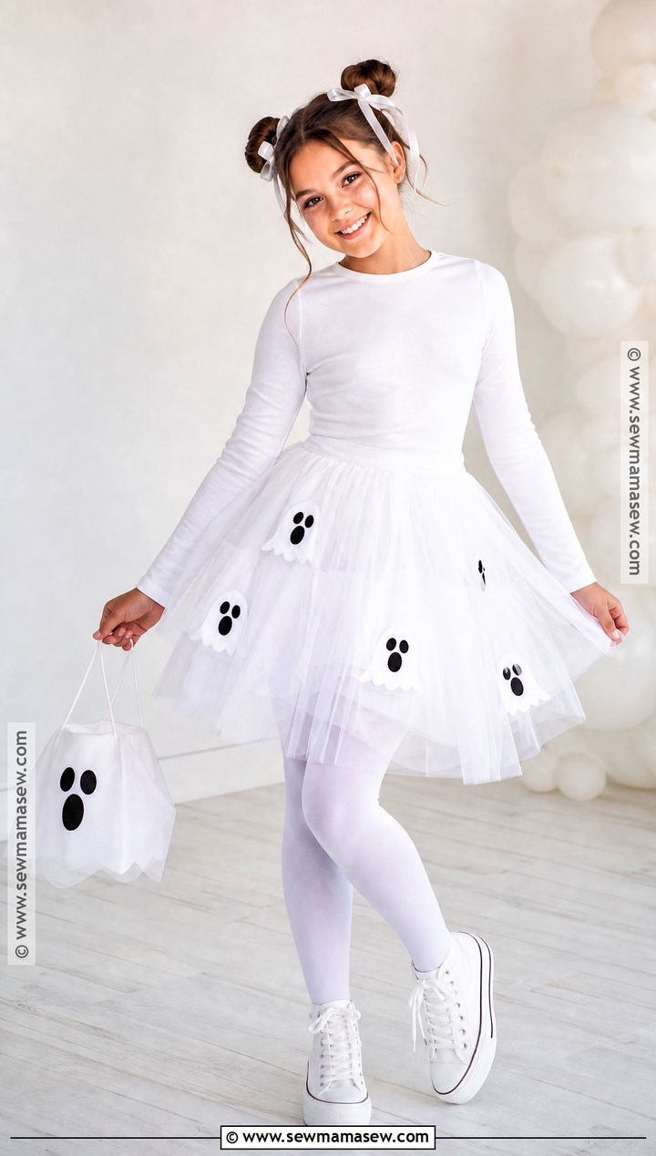 Cute Tulle Ghost Costume - 30 Halloween Costumes Ghost