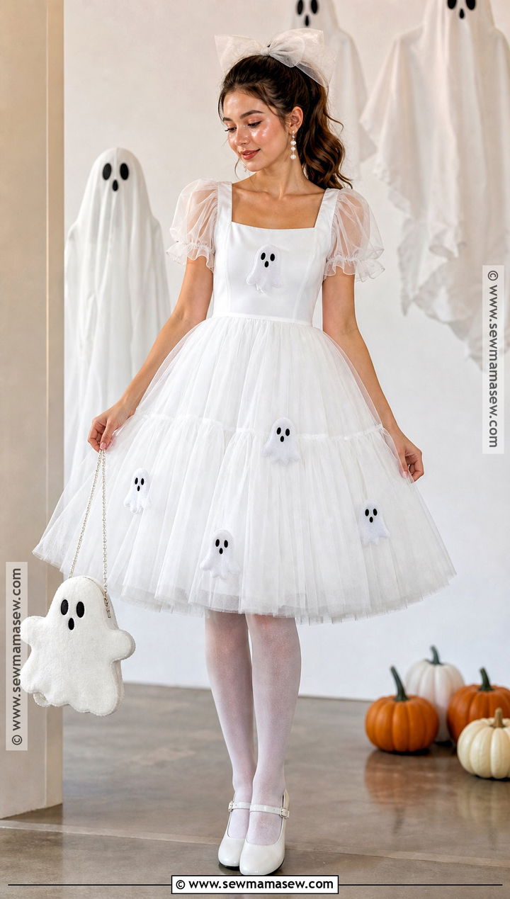 Cute Tulle Ghost Dress Costume - 30 ghost dress ideas
