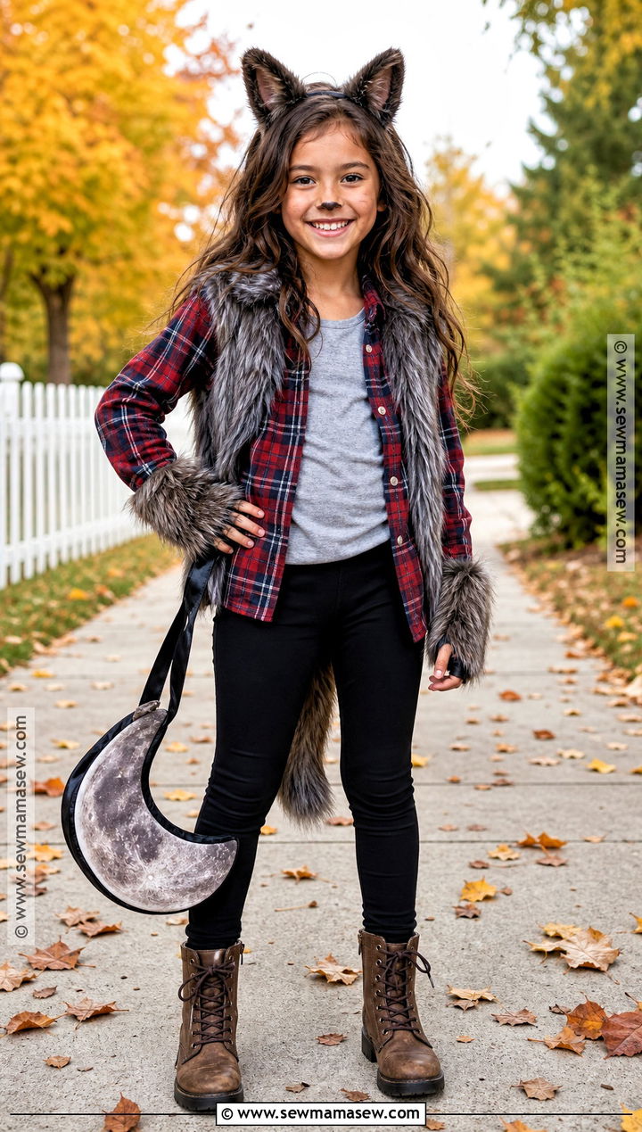Cute Werewolf Costume With Plaid Shirt - 40 halloween costume ideas for girls