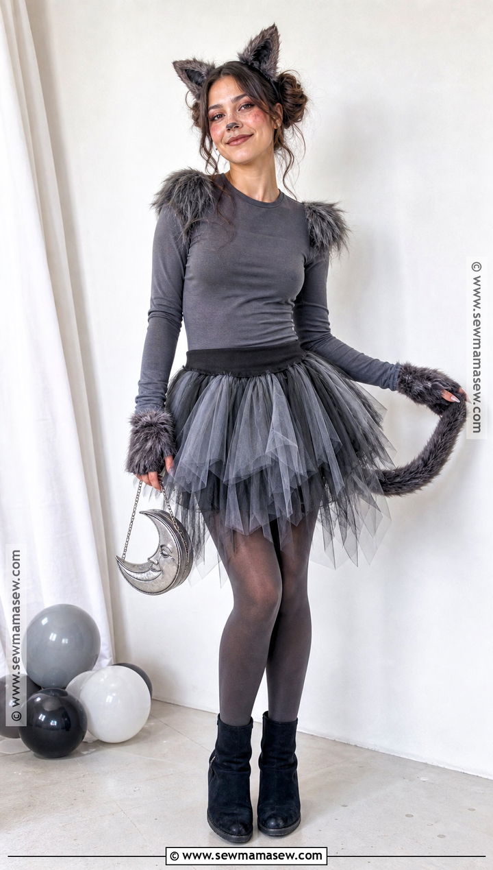 Cute Werewolf Costume With Tulle Skirt - 30 werewolf costume ideas for females