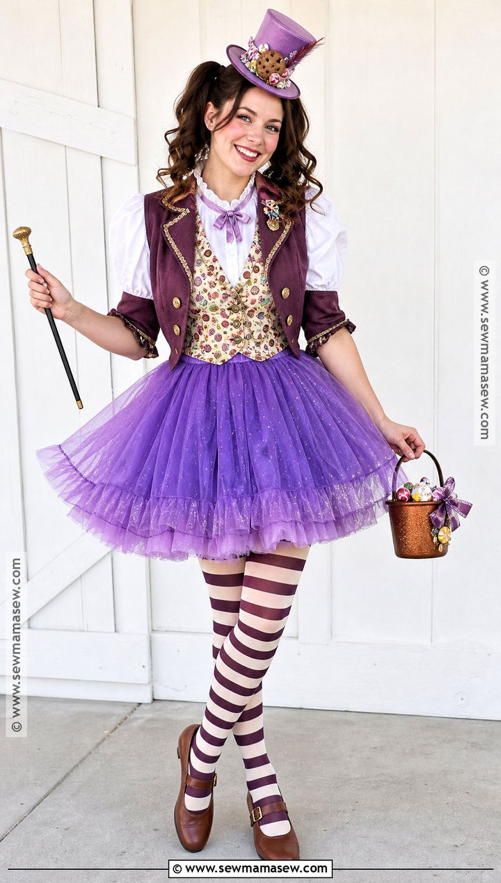 Cute Willy Wonka Costume With Tulle Skirt - 35 Willy Wonka Costume Ideas for Women