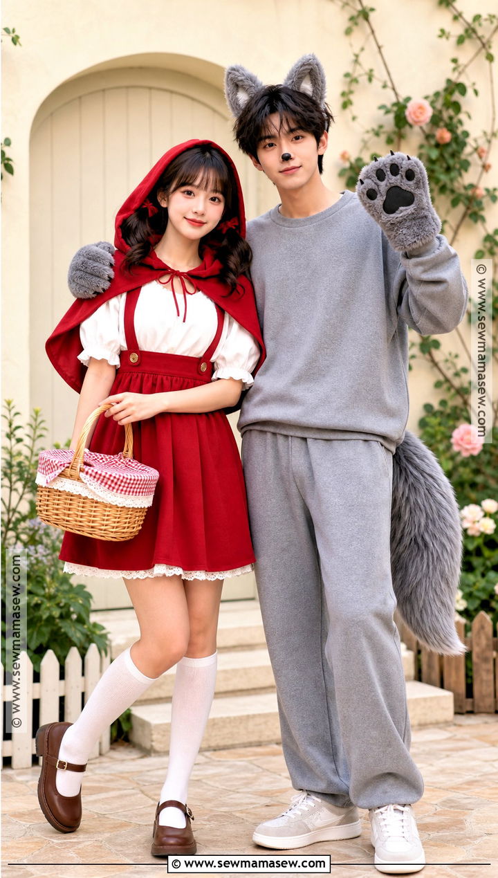 Cute Wolf And Little Red Riding Hood Costume - 30 Wolf And Little Red Riding Hood Costume Ideas