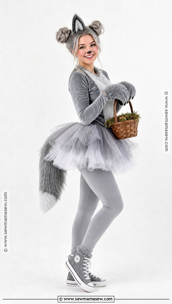 Cute Wolf Costume With Tutu - 40 wolf costume ideas