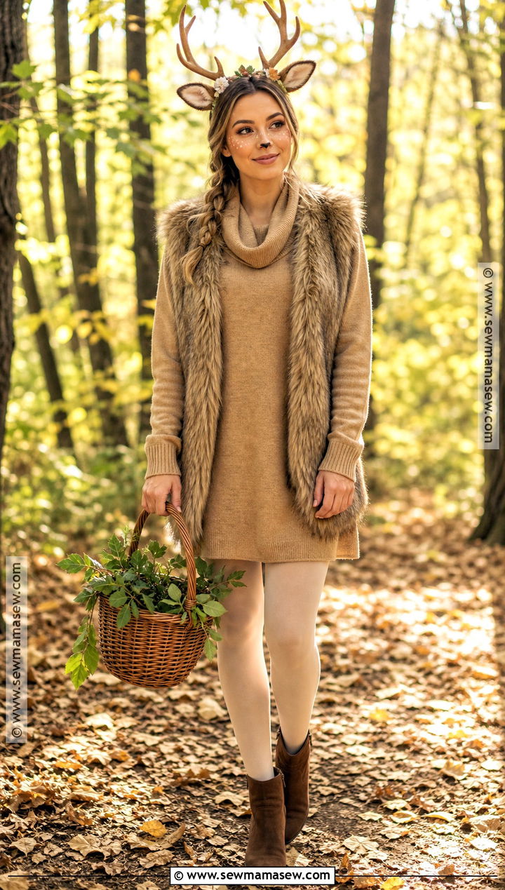 Cute Woodland Deer Costume - 30 halloween costume cute ideas