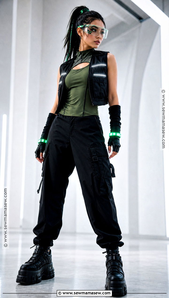 Cyber Shego Costume With Utility Vest - 45 shego costume ideas