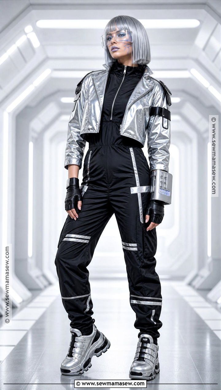 Cyberpunk Android Cosplay With Neon Makeup - 30 maquillaje cosplay ideas