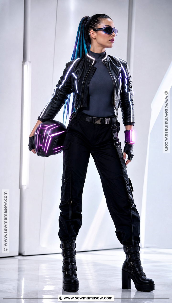 Cyberpunk Biker Girl Costume - 30 Biker Girl Costume Ideas