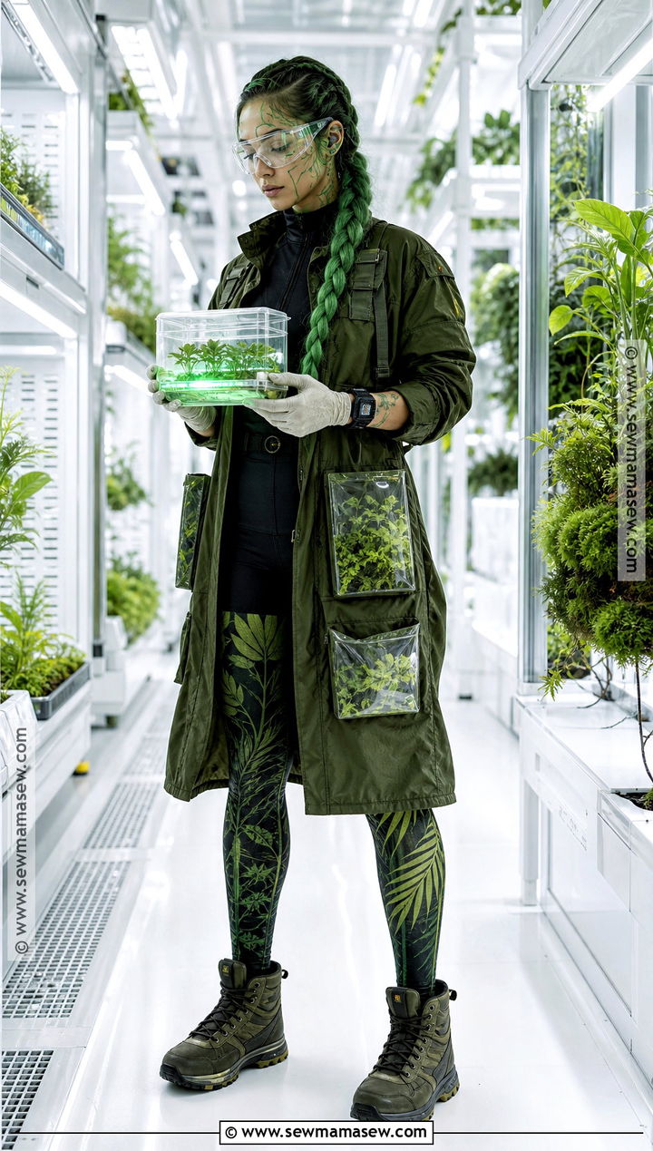 Cyberpunk Botanical Researcher Cosplay - 35 cyberpunk cosplay ideas