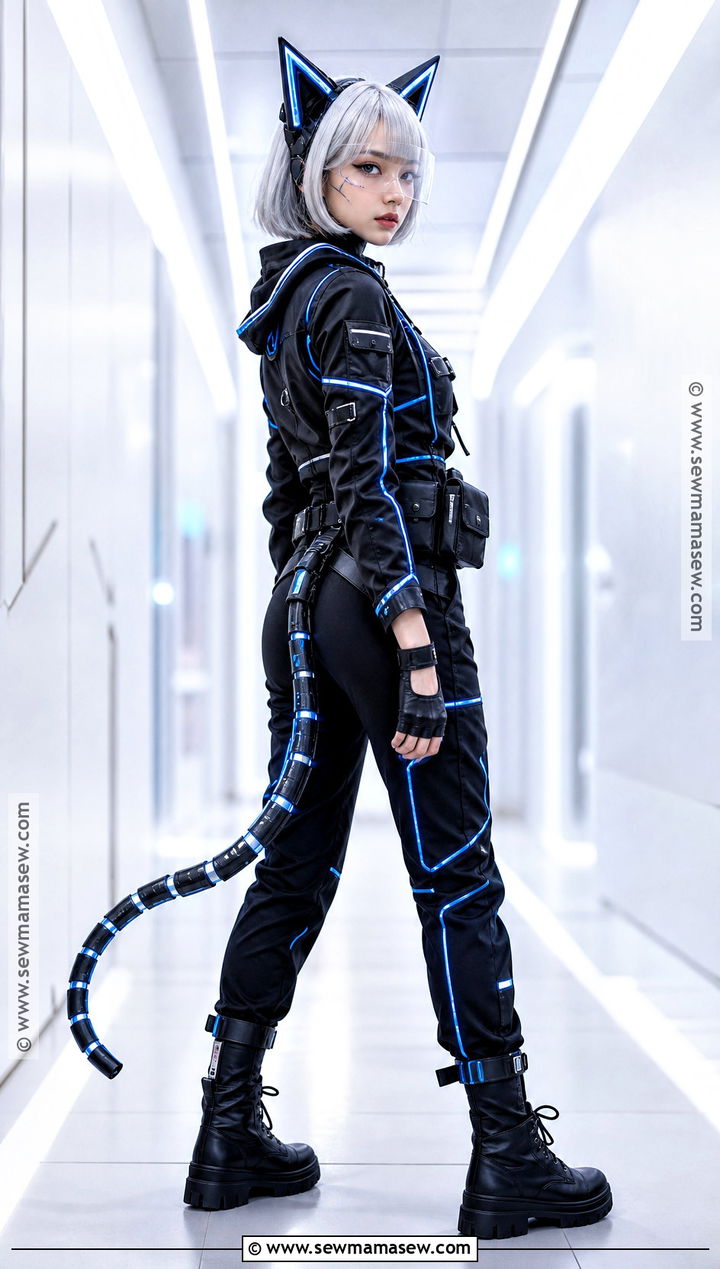 Cyberpunk Cat Cosplay - 35 cat cosplay ideas