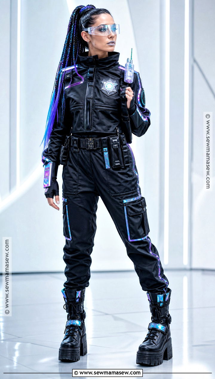 Cyberpunk Cop Costume - 30 cop halloween costume ideas for women
