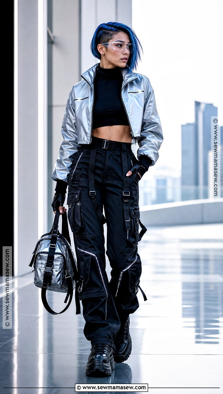 Cyberpunk Costume With Neon Blue Hair - 30 blue hair costume ideas