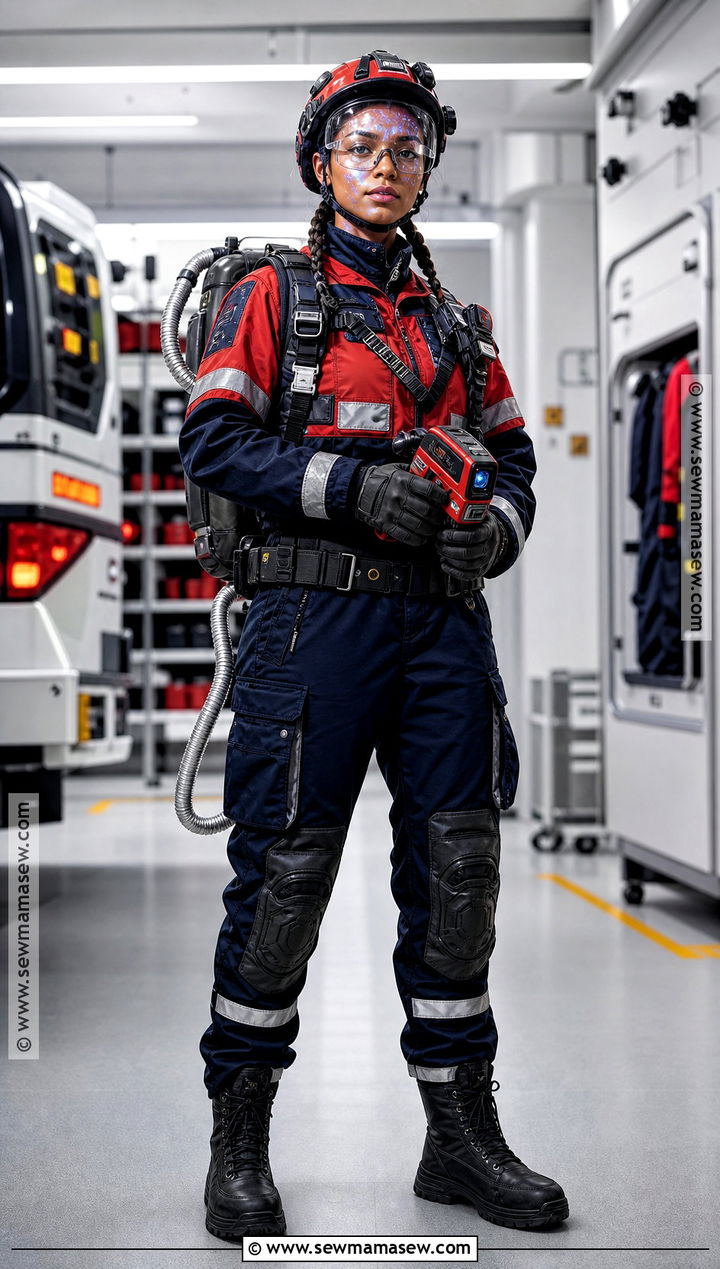 Cyberpunk Firefighter Cosplay - 35 cyberpunk cosplay ideas