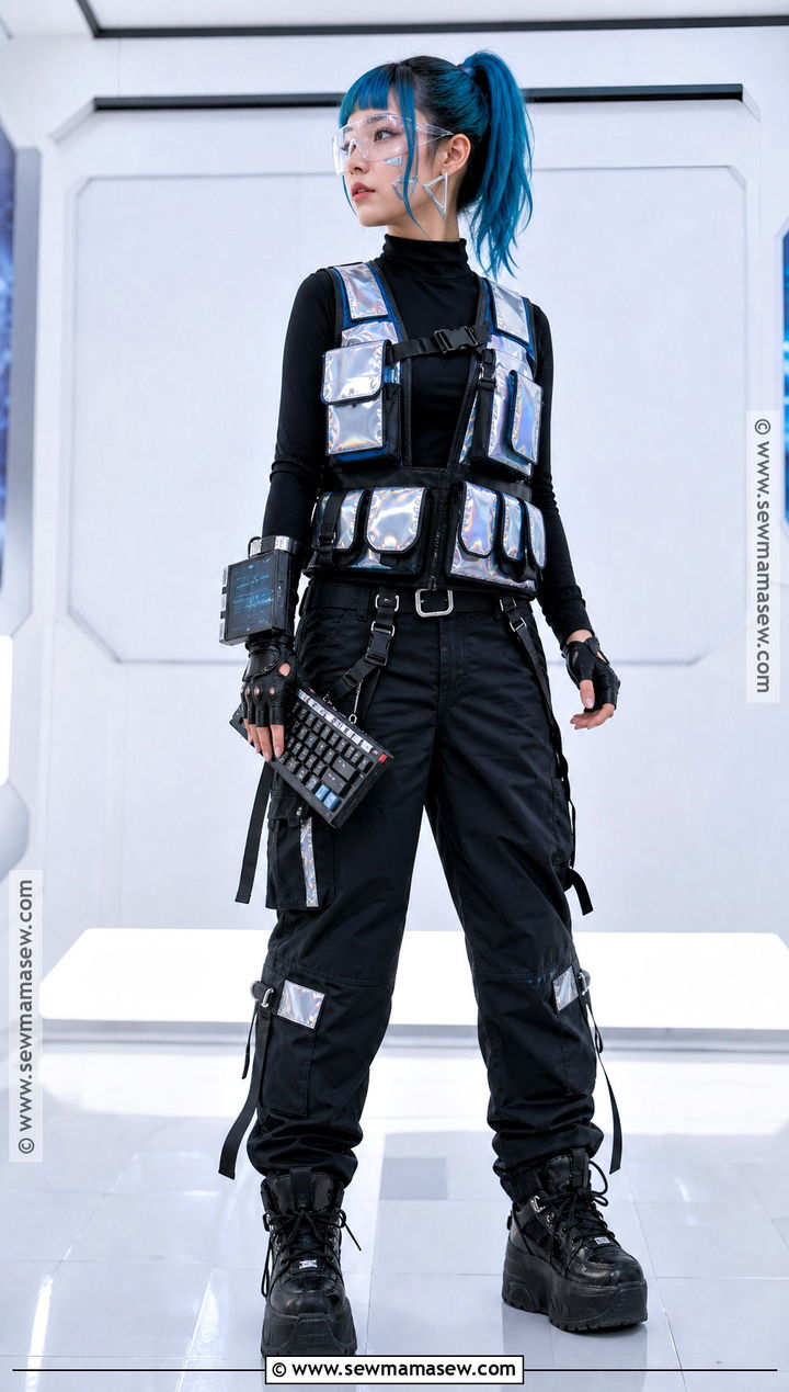 Cyberpunk Hacker Costume - 35 alt halloween costume ideas