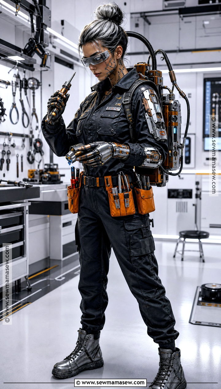 Cyberpunk Robot Mechanic Costume - 30 cyberpunk costume ideas
