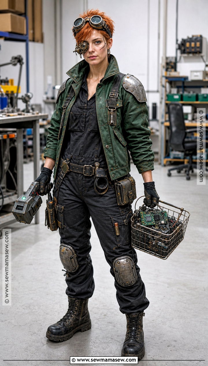 Cyberpunk Salvage Engineer Cosplay - 35 cyberpunk cosplay ideas