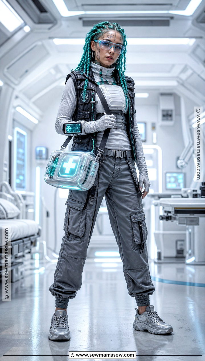 Cyberpunk Street Medic Costume - 30 cyberpunk costume ideas