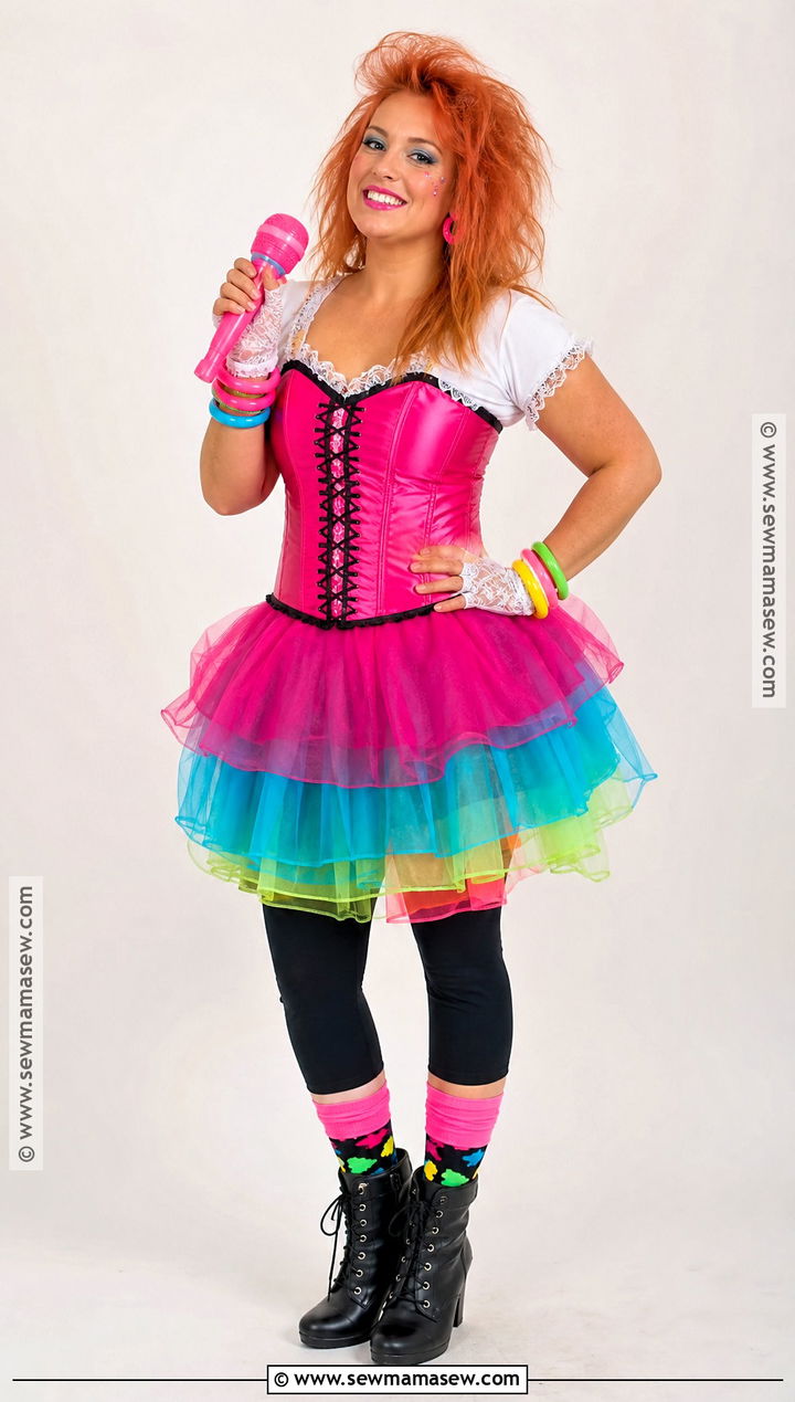 Cyndi Lauper Colorful 80s Costume - 30 singer halloween costumes