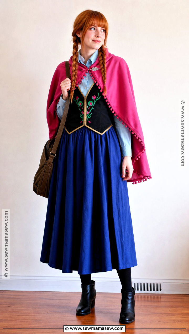 DIY Anna Costume From Closet Basics - 30 anna halloween costume ideas