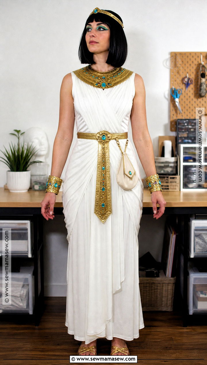 DIY Bedsheet Cleopatra Outfit - 30 Cleopatra Halloween Outfit Ideas