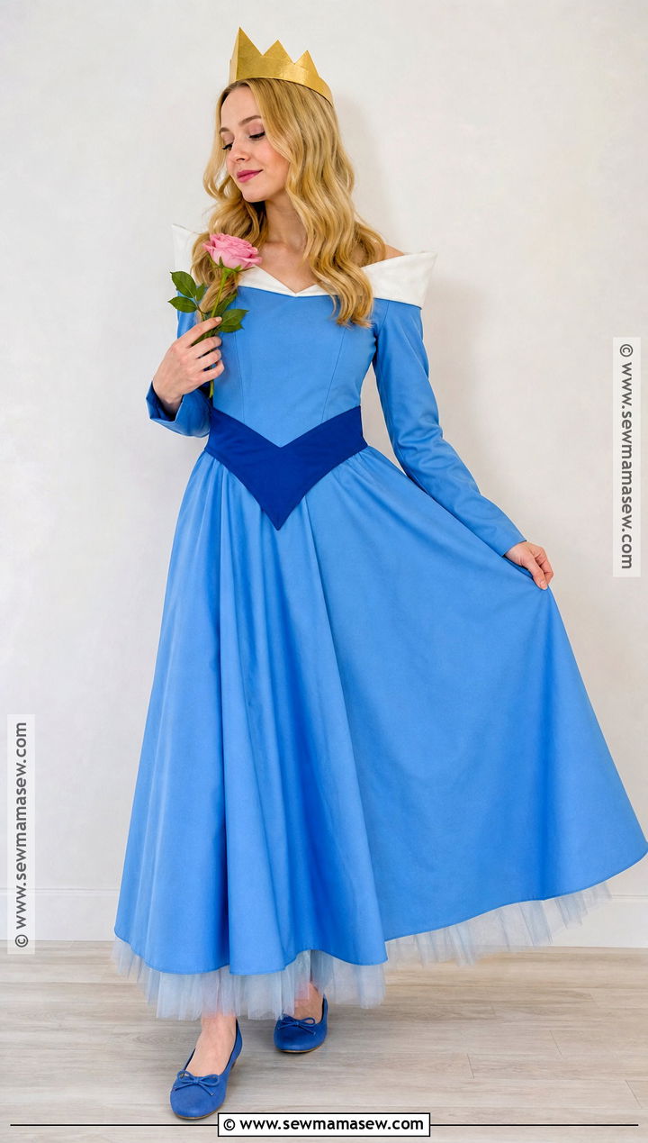 DIY Blue Aurora Costume - 35 Aurora Sleeping Beauty Costume Ideas