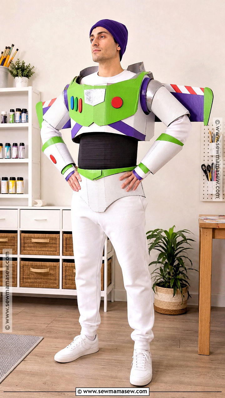 DIY Buzz Lightyear Costume From Cardboard - 40 buzz lightyear costume ideas