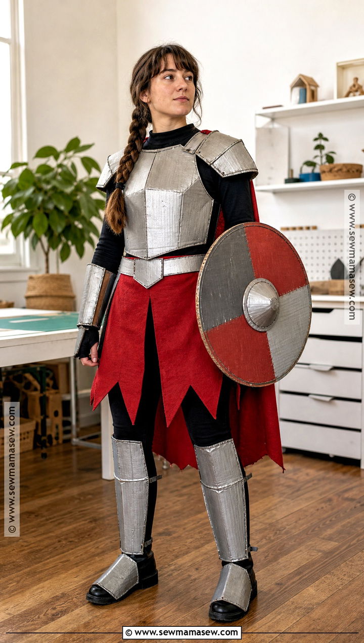 DIY Cardboard Knight Costume - 35 Knight Costume Ideas for Women