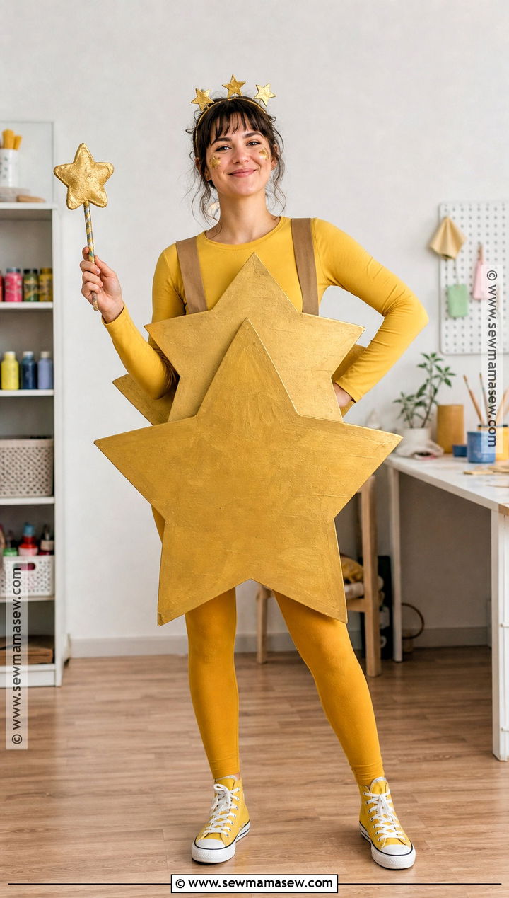 DIY Cardboard Star Costume - 35 star costume ideas