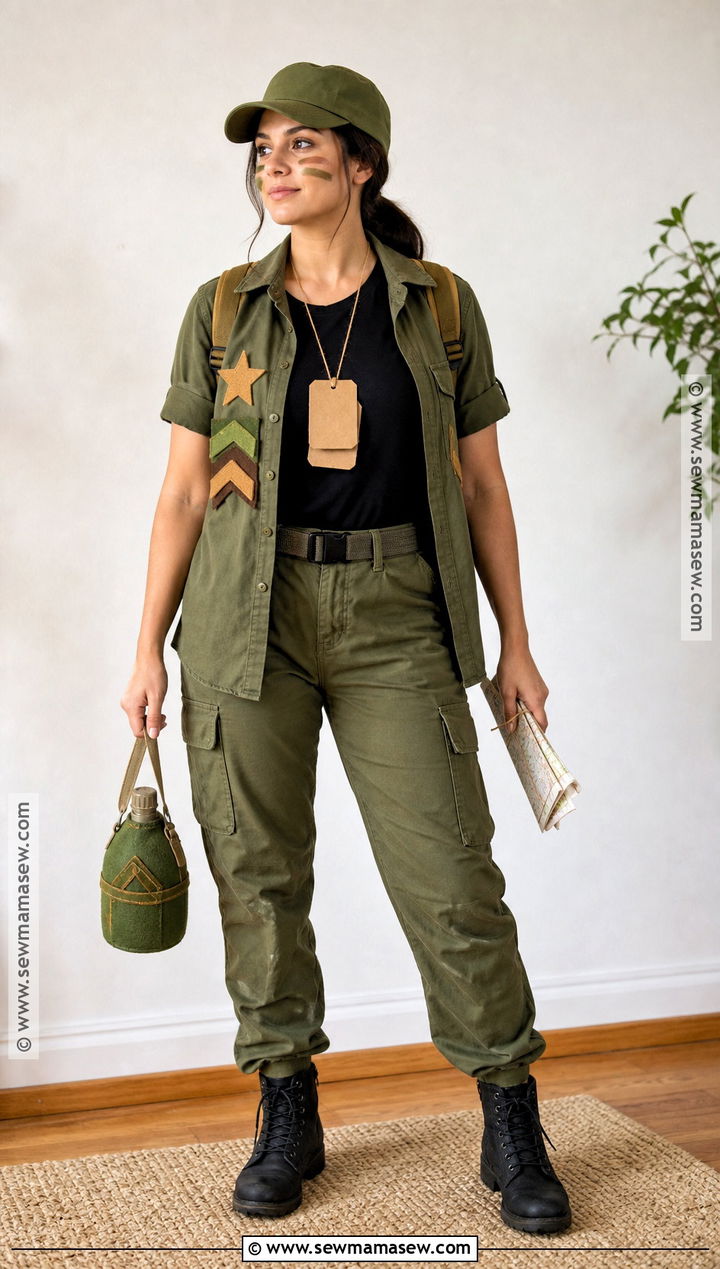 DIY Closet Army Costume - 35 army costume ideas for women