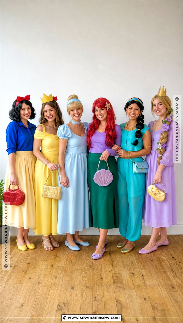 DIY Closet Disney Princess Group Costume - 30 disney princess group costumes