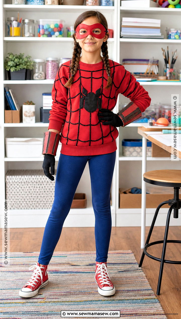 DIY Closet Spider Girl Costume - 30 spiderman girl costume ideas