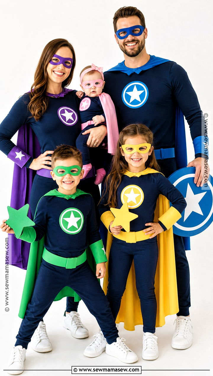 DIY Family Superhero Squad Costume - 40 superhero costume ideas