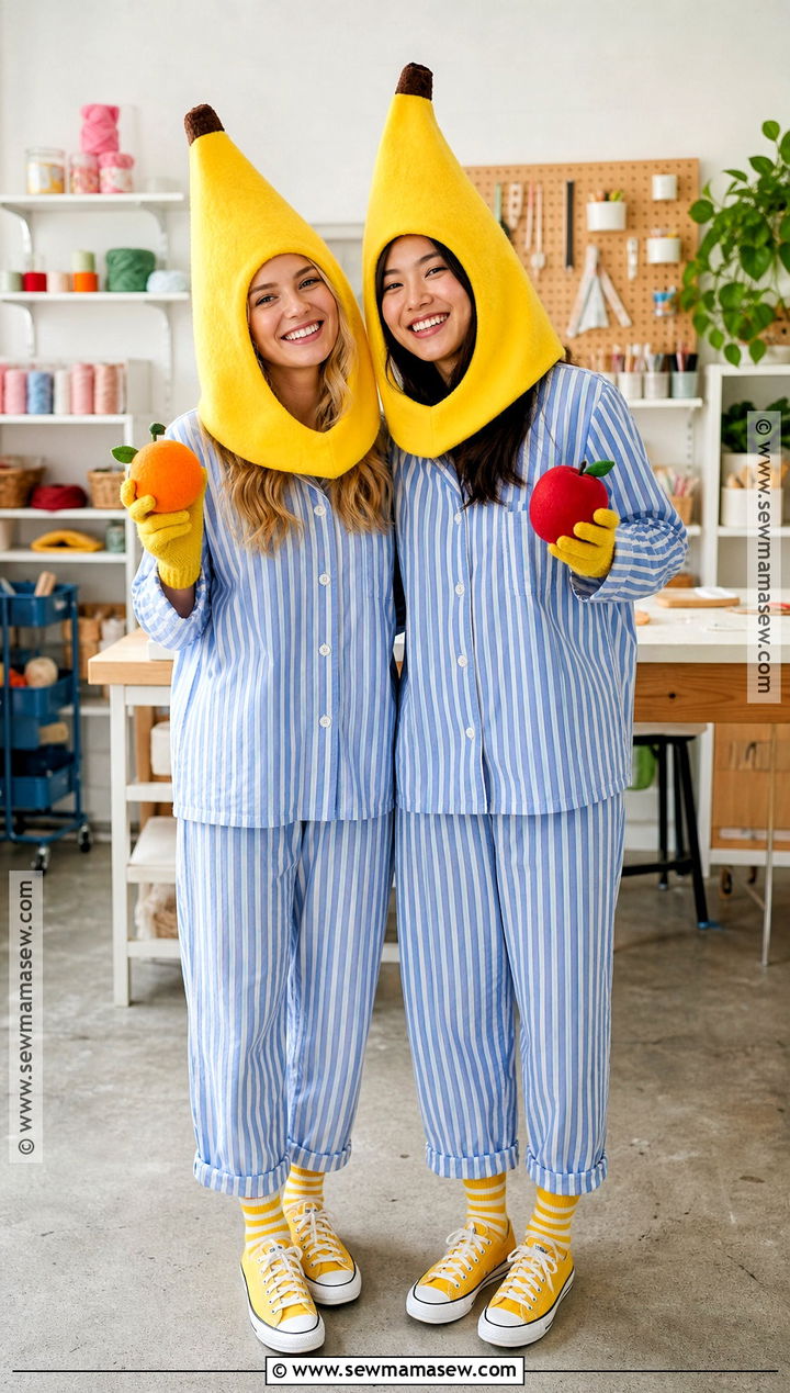 DIY Felt Bananas In Pajamas Costume - 30 bananas in pajamas costume