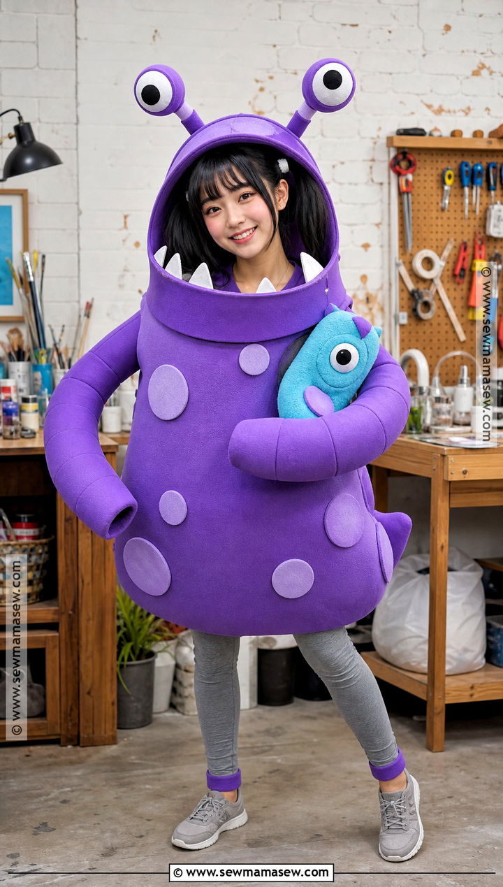 DIY Foam Boo Monster Costume - 35 boo monsters inc costume ideas