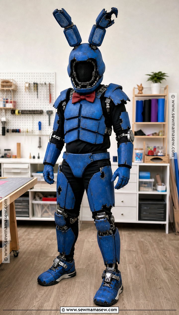 DIY Foam Withered Bonnie Cosplay - 30 Withered Bonnie Cosplay Ideas