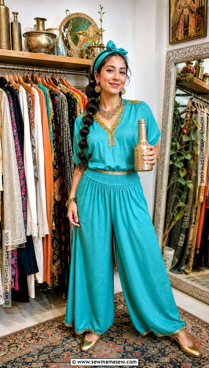 DIY Jasmine Costume With Thrifted Pieces - 35 Jasmine Costume Ideas