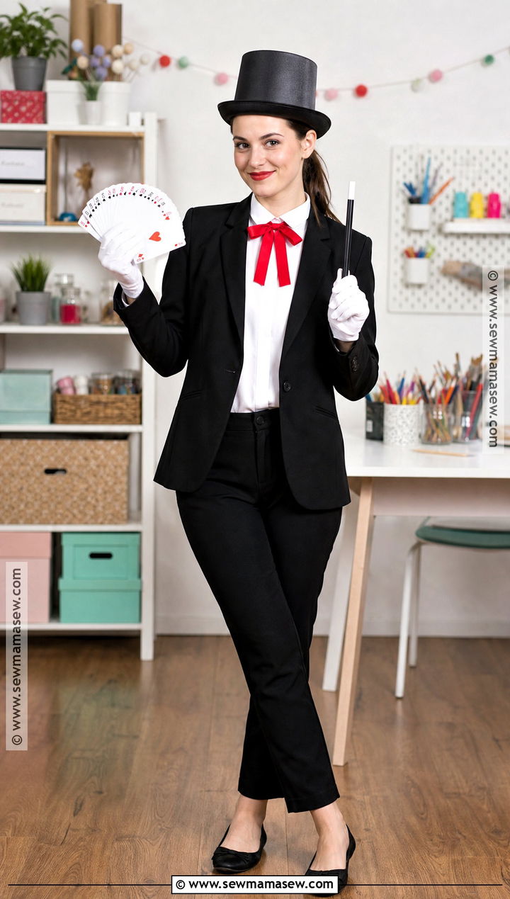 DIY Magician Costume With Closet Basics - 35 Magician Costume Ideas for Women