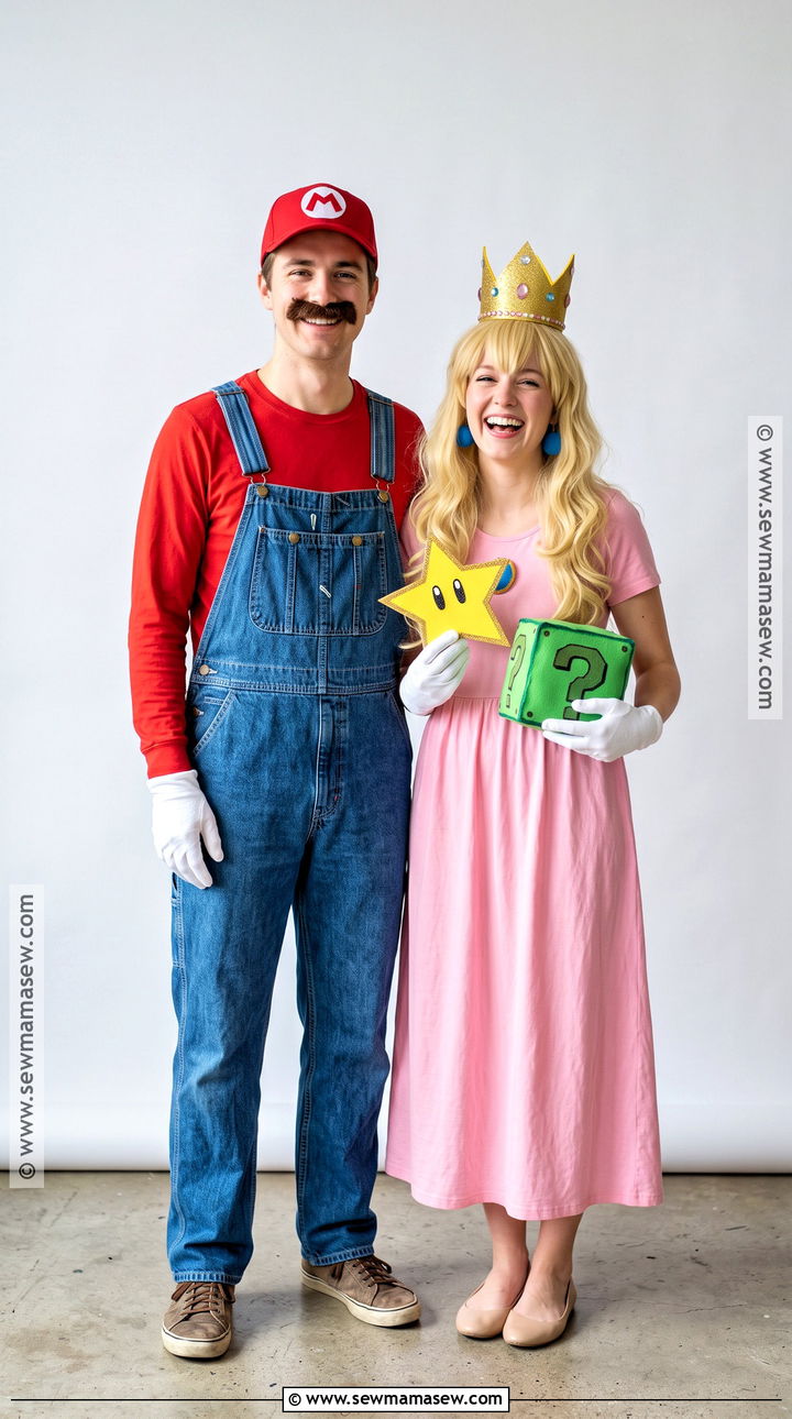 DIY Mario And Peach Couple Costume - 30 Mario And Peach Costumes for Couples