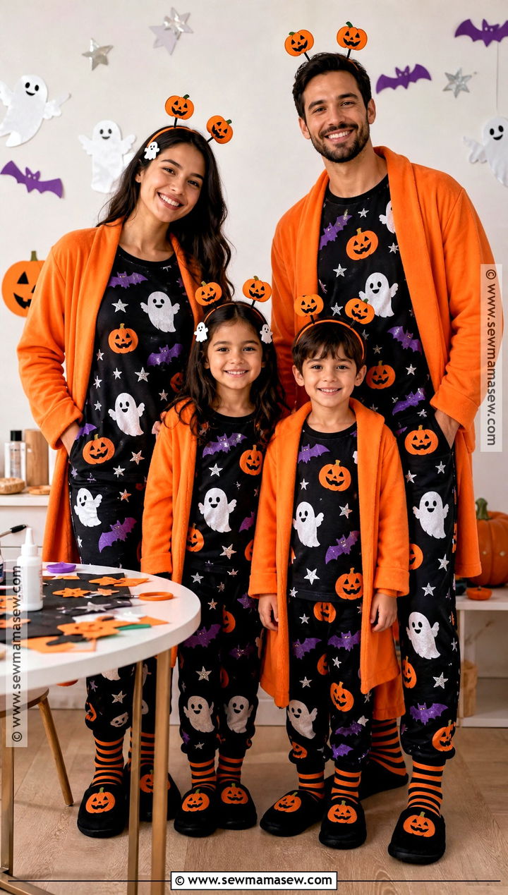 DIY Matching Halloween PJs - 30 matching halloween pjs ideas