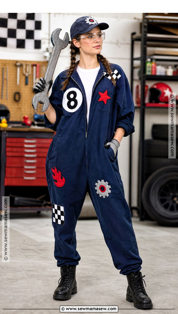 DIY Mechanic Race Car Driver Costume - 30 Race Car Driver Costume Ideas for Women