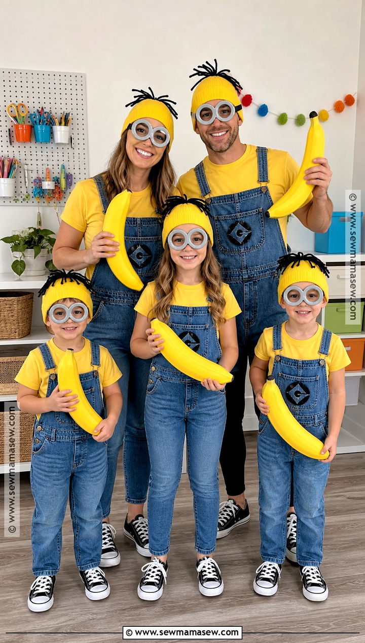 DIY Minion Family Costume - 30 minion family costume ideas