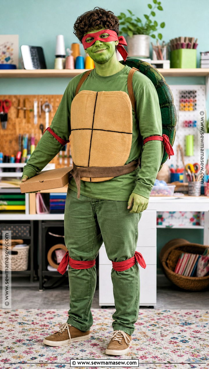 DIY Ninja Turtle Costume - 30 ninja turtles halloween costumes