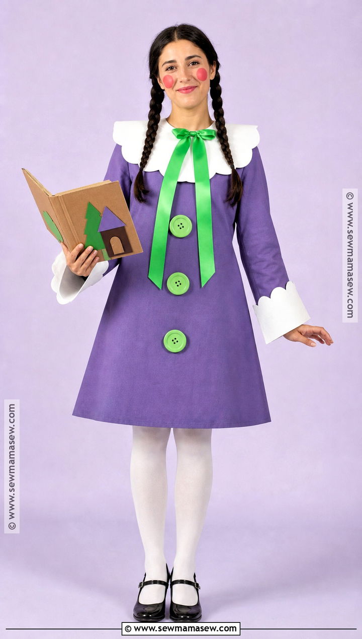 DIY Paper Doll Green Ribbon Costume - 30 Girl With The Green Ribbon Costume Ideas