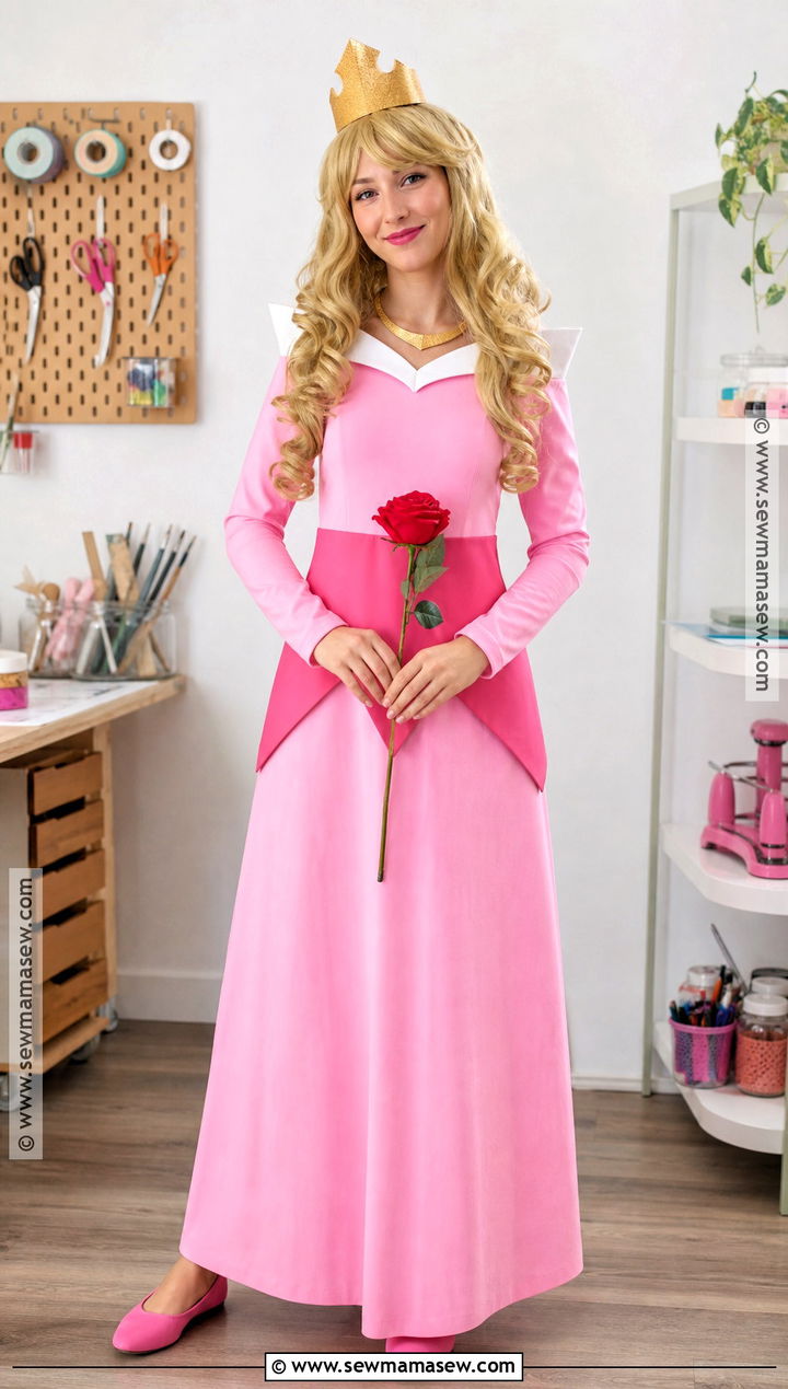 DIY Pink Aurora Costume - 35 Aurora Sleeping Beauty Costume Ideas