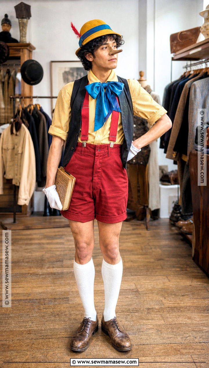 DIY Pinocchio Costume From Thrifted Clothes - 30 pinocchio costume ideas