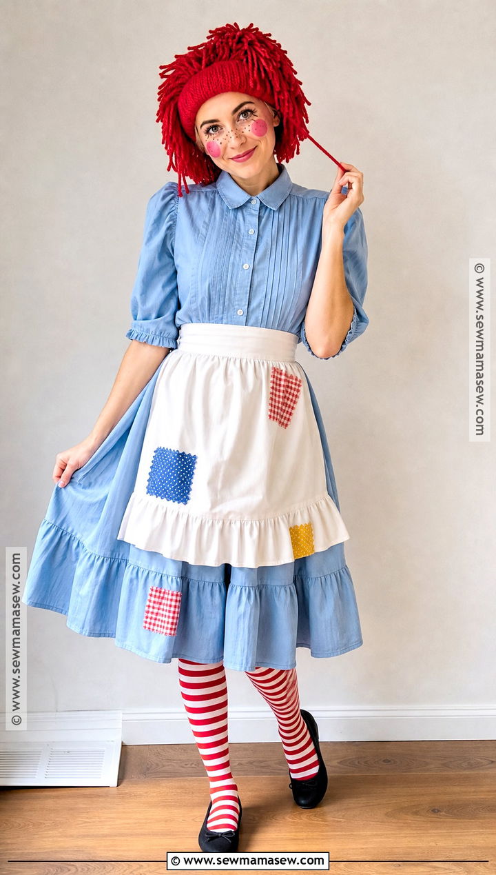 DIY Raggedy Ann Costume From Closet Clothes - 30 raggedy ann costume ideas