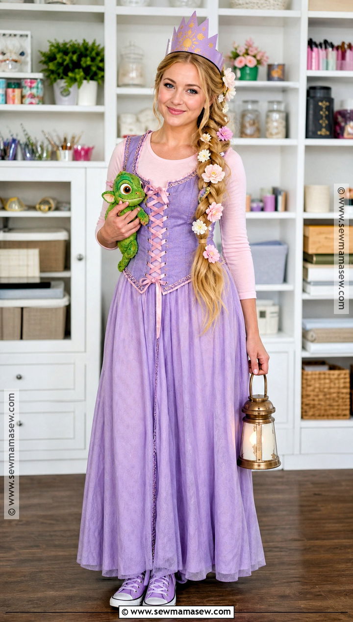 DIY Rapunzel Costume With Closet Basics - 40 repunzle costume idea